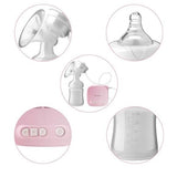 Electric USB Breast Pump Kit with Natural Suction Feeding Bottle. - MiniPrecious