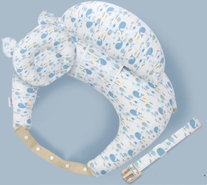 Adjustable multifunction nursing pillow with washable cover for newborn feeding. - MiniPrecious