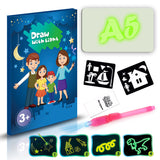 Educational Toy Drawing Pad 3D Magic 8 Light Effects Puzzle Board Sketchpad - MiniPrecious