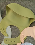 Soft Waterproof Silicone Baby Bib with Food Catcher, Baby Silicone Bib - MiniPrecious