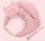 Adjustable multifunction nursing pillow with washable cover for newborn feeding. - MiniPrecious