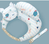 Adjustable multifunction nursing pillow with washable cover for newborn feeding. - MiniPrecious