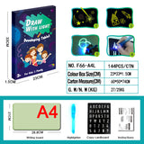 Educational Toy Drawing Pad 3D Magic 8 Light Effects Puzzle Board Sketchpad - MiniPrecious