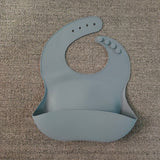 Soft Waterproof Silicone Baby Bib with Food Catcher, Baby Silicone Bib - MiniPrecious