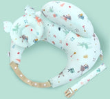 Adjustable multifunction nursing pillow with washable cover for newborn feeding. - MiniPrecious