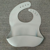 Soft Waterproof Silicone Baby Bib with Food Catcher, Baby Silicone Bib - MiniPrecious