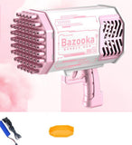 Rocket bubble gun with lights, 69-hole automatic blower toy. - MiniPrecious
