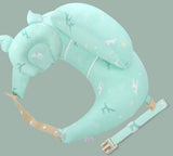 Adjustable multifunction nursing pillow with washable cover for newborn feeding. - MiniPrecious