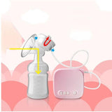 Electric USB Breast Pump Kit with Natural Suction Feeding Bottle. - MiniPrecious