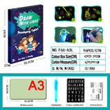 Educational Toy Drawing Pad 3D Magic 8 Light Effects Puzzle Board Sketchpad - MiniPrecious