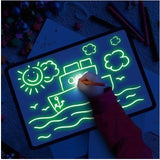 Educational Toy Drawing Pad 3D Magic 8 Light Effects Puzzle Board Sketchpad - MiniPrecious