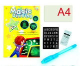 Educational Toy Drawing Pad 3D Magic 8 Light Effects Puzzle Board Sketchpad - MiniPrecious