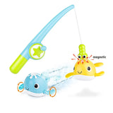 Bath Toys Fishing Games Magnetic Pool Fun Time Bathtub Toys For Toddlers Kids Whales Water Table Tub Gifts