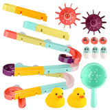 New Baby Bath Kids Toys Rainbow Shower Pipeline Yellow Ducks Slide Tracks Bathroom Educational Water Game Toy for Children Gifts