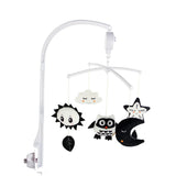 Animal Music Box Black and White Bed Bell Toy Baby Crib Rattles Baby Toys 0-12 Months Infant Clockwork Toy Mobile Newborn Toys