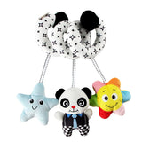 Animal Music Box Black and White Bed Bell Toy Baby Crib Rattles Baby Toys 0-12 Months Infant Clockwork Toy Mobile Newborn Toys