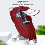 Universal Waterproof Stroller Rain Cover Transparent Wind Dust Shield Zipper Open For Baby Strollers Pushchairs Rain Accessories