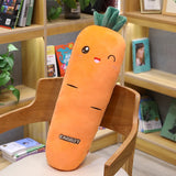 1.1M Long Rectangle Carrot Bunny Plush Pillow Stuffed Soft Bed Pregnant Pinch Leg Pillow Sleeping Boyfriend Throw Pillow Gift