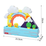 New Baby Bath Kids Toys Rainbow Shower Pipeline Yellow Ducks Slide Tracks Bathroom Educational Water Game Toy for Children Gifts