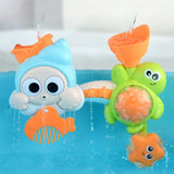 New Baby Bath Kids Toys Rainbow Shower Pipeline Yellow Ducks Slide Tracks Bathroom Educational Water Game Toy for Children Gifts