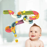 New Baby Bath Kids Toys Rainbow Shower Pipeline Yellow Ducks Slide Tracks Bathroom Educational Water Game Toy for Children Gifts