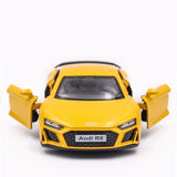 1/36 Audi R8 Coupe GT Spyder Toy Car Model RMZ City 3'' Diecast Super Sport Racing Miniature Pull Back Collection Gift Kid Boy