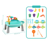 Kids Pretend Play Kitchen Simulation Electric Dishwasher Sink Toy Role Play Fishing Wash Dish Educational Toys For Girls Gift