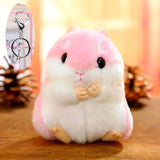 10cm Cute Plush Toys Kawaii Bag Backpack Pendant Keychain Stuffed Animals Kids Toys for Children Girl Birthday Gift Hamster Doll