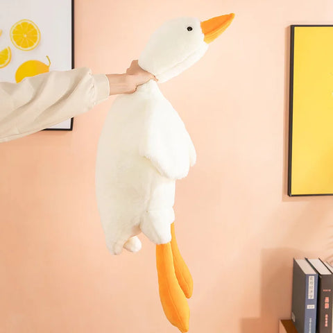 50-190cm Huge White Goose Plush Toys Kawaii Big Goose Sleeping Pillow Soft Stuffed Animal Dolls Cushion Birthday Gifts for Kids