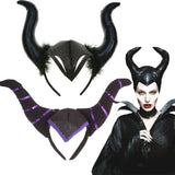 Disney Maleficent Headwear Cosplay Costume Accessory Girls Photography Props Misstress of Evil Maleficent Horn Heeadband 2-10Yrs