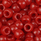 100/200/400pcs 6x9mm Solid Color Large Hole Pony Beads DIY Jewelry Making For Friendship Bracelets & Hair Braids Craft Supplies