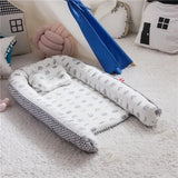 85*50cm Baby Nest Bed with Pillow Portable Crib Travel Bed Infant Toddler Cotton Cradle for Newborn Baby Bed Bassinet Bumper New