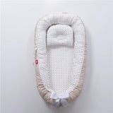 85*50cm Baby Nest Bed with Pillow Portable Crib Travel Bed Infant Toddler Cotton Cradle for Newborn Baby Bed Bassinet Bumper New