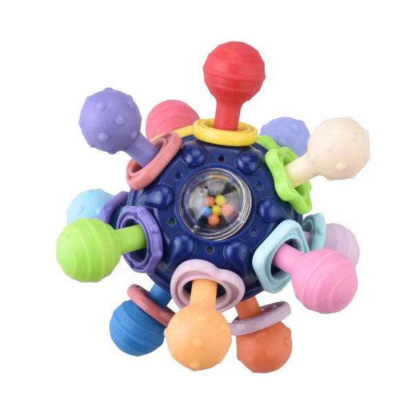 Montessori Baby Toys 0 12 Months Rotating Rattle Ball Activity Learning Educational Teether Sensory Toys for Babies 1 2 3 Years