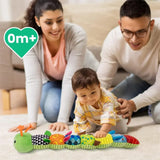 Baby Rattle Musical Caterpillar Worm Soft Infant Plush Animals Educational Interactive Toys for Babies Newborn Toddler Gifts