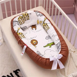 85*50cm Baby Nest Bed with Pillow Portable Crib Travel Bed Infant Toddler Cotton Cradle for Newborn Baby Bed Bassinet Bumper New