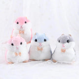 10cm Cute Plush Toys Kawaii Bag Backpack Pendant Keychain Stuffed Animals Kids Toys for Children Girl Birthday Gift Hamster Doll