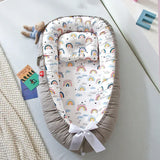 85*50cm Baby Nest Bed with Pillow Portable Crib Travel Bed Infant Toddler Cotton Cradle for Newborn Baby Bed Bassinet Bumper New