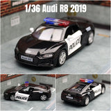 1/36 Audi R8 Coupe GT Spyder Toy Car Model RMZ City 3'' Diecast Super Sport Racing Miniature Pull Back Collection Gift Kid Boy