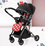 Baby stroller can sit and lie down lightweight and foldable simple baby umbrella cart portable newborn baby stroller