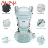 New Adjustable Ergonomic Baby Carrier Four Seasons Universal Baby Carrying Bag Waist Stool Strap Portable & Multifunctional