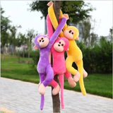 Colorful Plush Monkey Toys Colorful Long-Armed Monkey Photography Accessories Electric Crashproof Padded Monkey Doll Hanging Cur