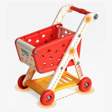 Big children's shopping carts toy baby supermarket trolley girl trolley 3-year-old fruit cut happy play house