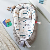 85*50cm Baby Nest Bed with Pillow Portable Crib Travel Bed Infant Toddler Cotton Cradle for Newborn Baby Bed Bassinet Bumper New