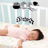 New Black And White Baby Bed Hanging Toy Hanging Spiral Rattle Cart Pendant Interactive Early Education Newborn 0-2 Years Gifts