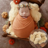 16 Colours Rabbit Fur Blankets of Newborn Photography Props Basket Filling Props Blanket Bunny Wool Background Photo Accessories