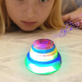 LED Spinning Tops Toddler Shining Music Spinner Toy Amazing Musical Light Up Flashing Dreidel For Kids Toddler Gyroscopes Toy