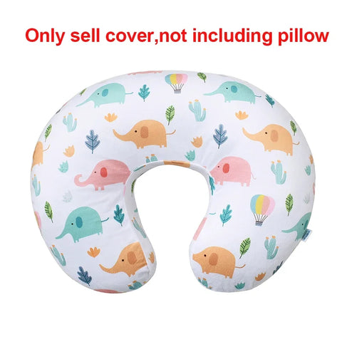 Baby Nursing Pillow Cover Cartoon Breastfeeding Pillow Slipcover Ultra Soft Snug Fits On Newborn Nursing Pillow