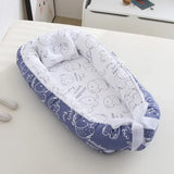 85*50cm Baby Nest Bed with Pillow Portable Crib Travel Bed Infant Toddler Cotton Cradle for Newborn Baby Bed Bassinet Bumper New