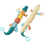 Baby Toys Plush Stuffed Rattle Toys Sensory Animal Dinosaur Infant Teether Tummy Time Toys Educational Interactive Newborn Toys